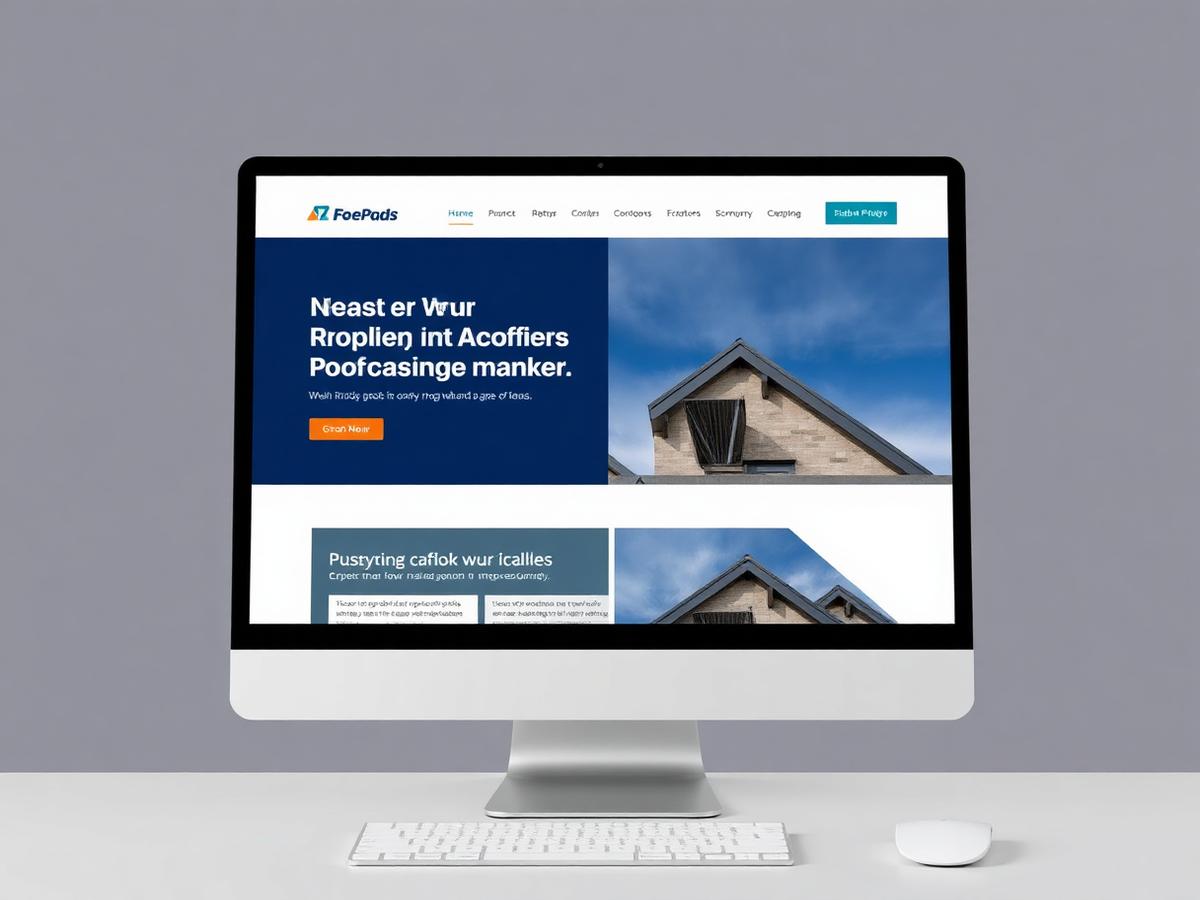 Lone Star Roofing & Construction sample website concept